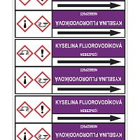 Značení potrubí, kyselina fluorovodíková